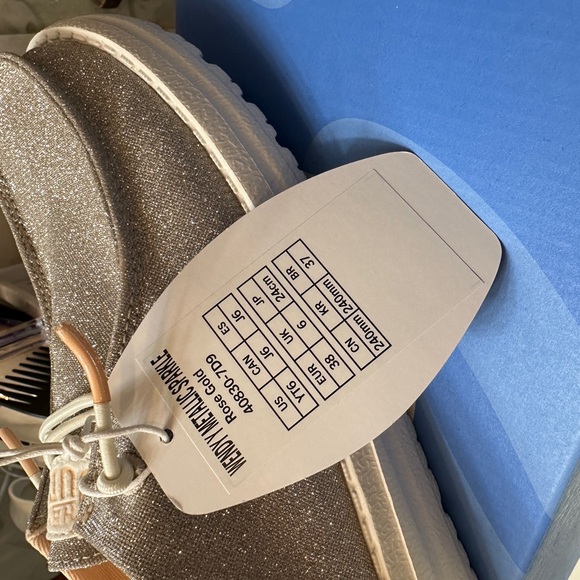 Hey Dude Glittery Silver Shoes - Picture 3 of 4